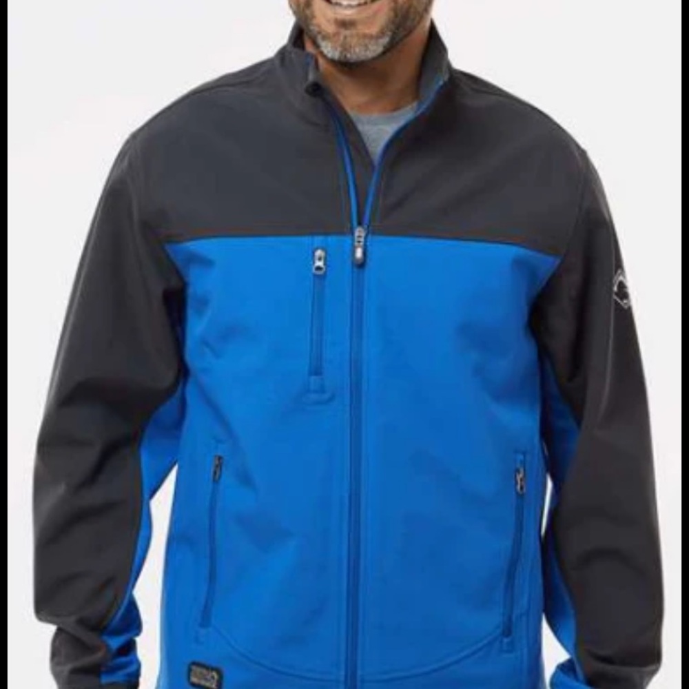 Men's Performance Softshell Jacket In Blue And Bl… - image 1
